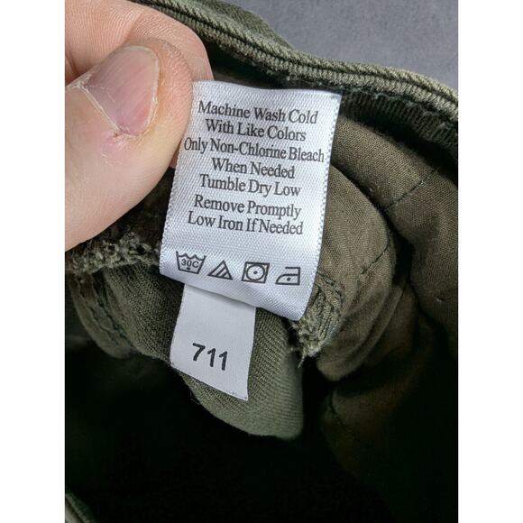 Coldwater Creek Natural Fit Capri Denim Jeans Womens 24 Green Straight High Rise - Picture 11 of 13